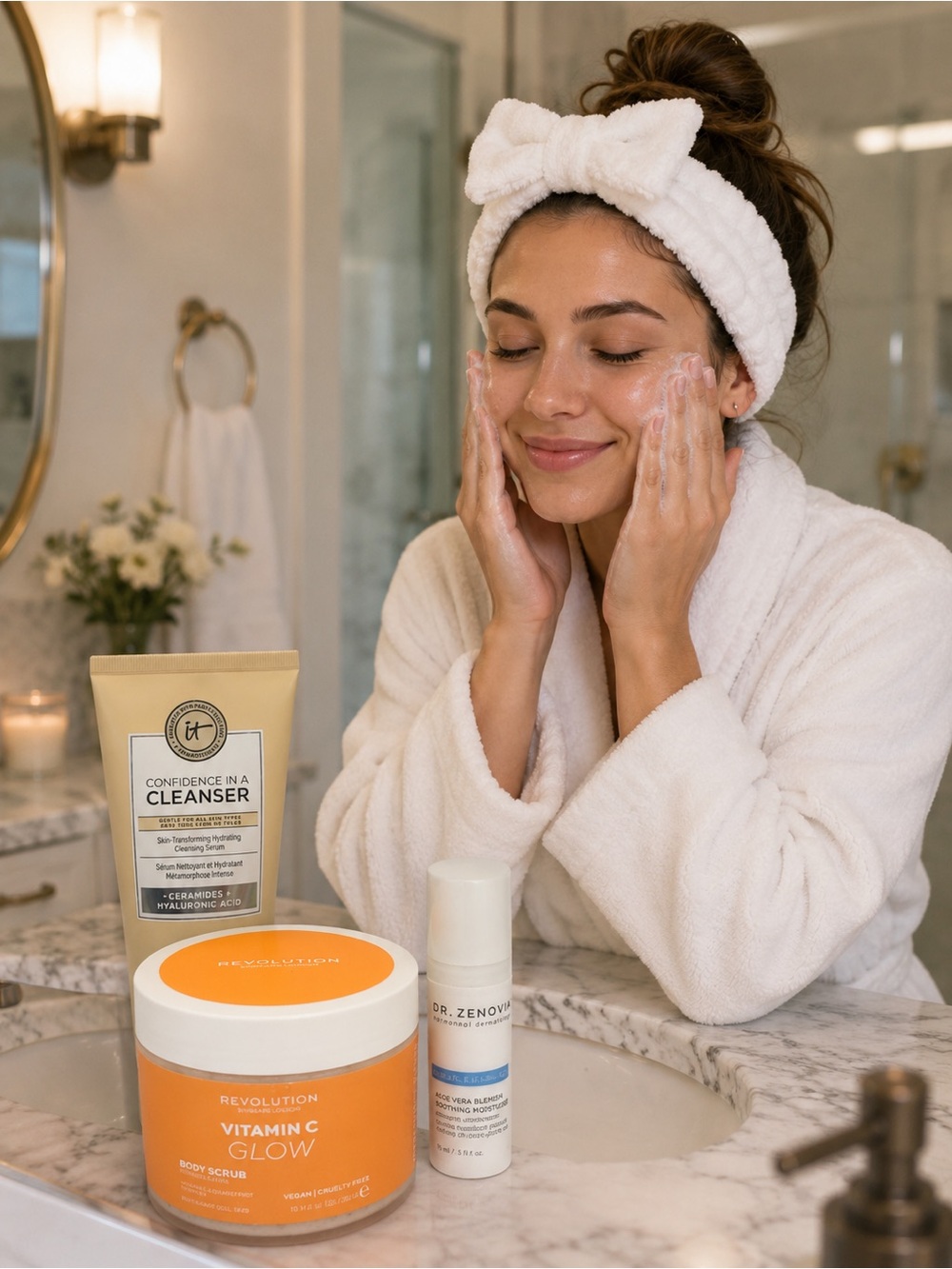 You Get All 3-Revolution Vitamjn C Glow, it Cleanser, Dr. Zenovia Blemish